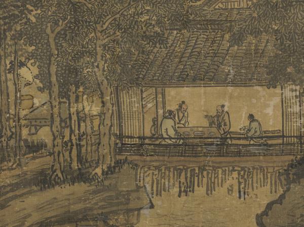 明戴進畫山水　軸