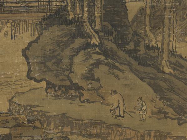 明戴進畫山水　軸