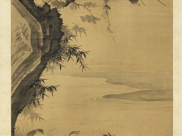 明郭甸寒鴉宿雁　軸