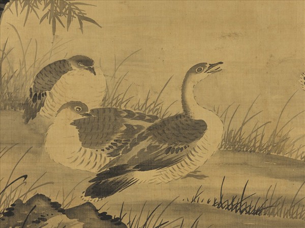 明郭甸寒鴉宿雁　軸