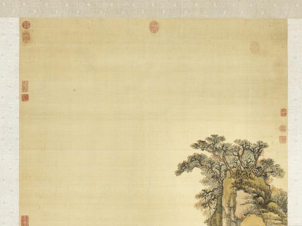 清艾啟蒙畫白鷹　軸