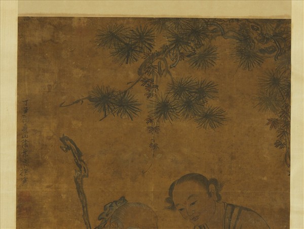 清葉良揆採芝圖　軸