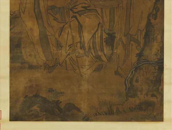 清葉良揆採芝圖　軸