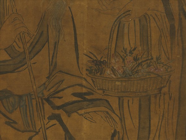 清葉良揆採芝圖　軸