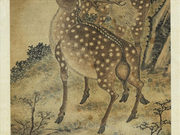 沈權福祿圖　軸