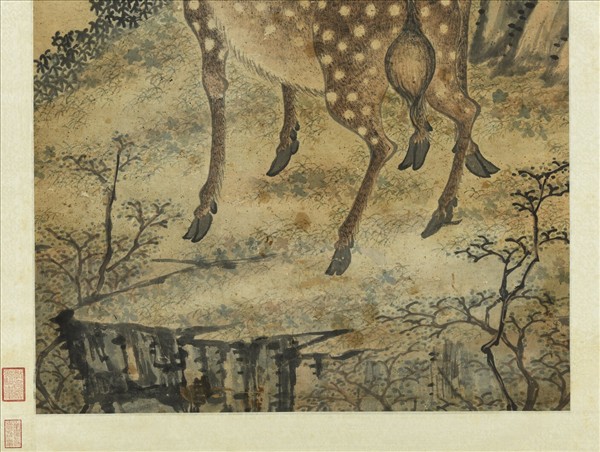 沈權福祿圖　軸