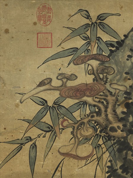 沈權福祿圖　軸