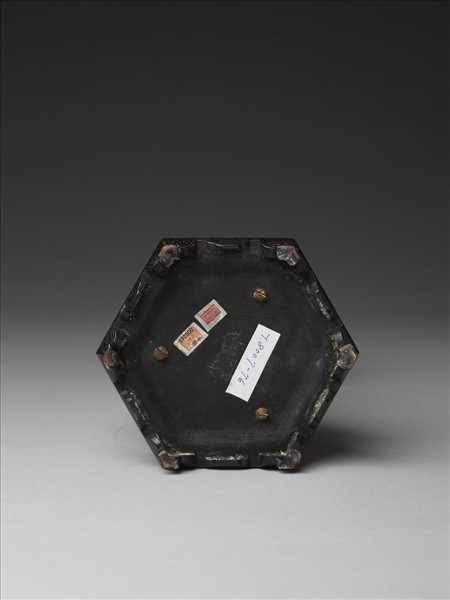 銅鍍金嵌碧玉七政寶-武將