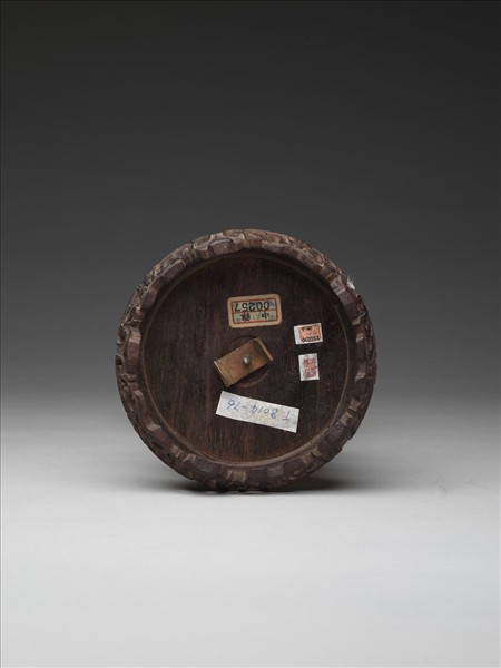 銅鍍金嵌料石八寶