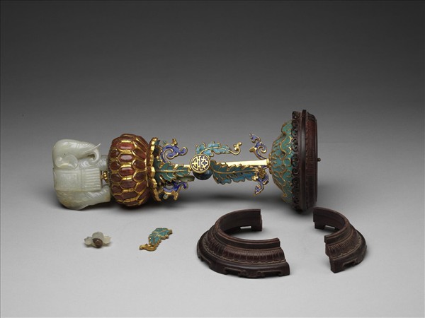 銅鍍金嵌玉七政寶（寶象）