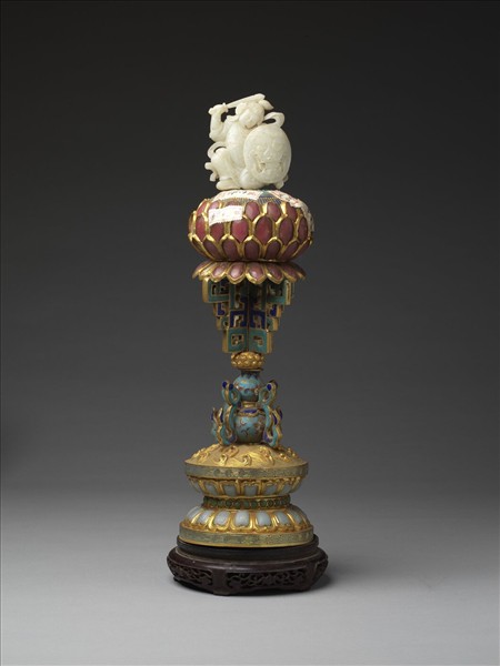 銅鍍金嵌玉七政寶（武將）