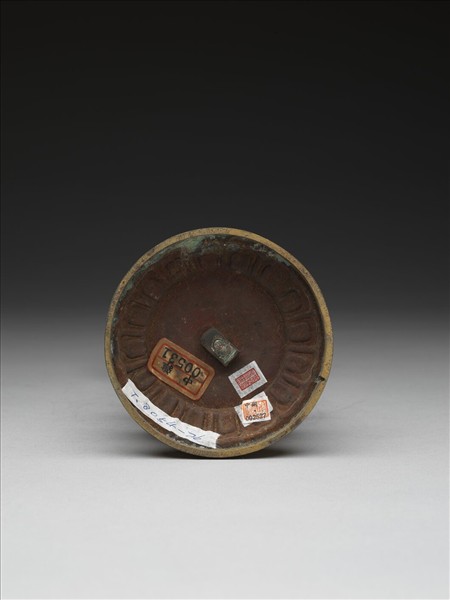 銅鍍金嵌玉及填料八寶