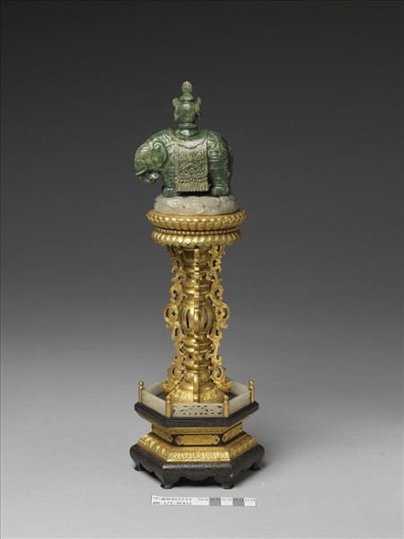 銅鍍金嵌碧玉七政寶-寶象