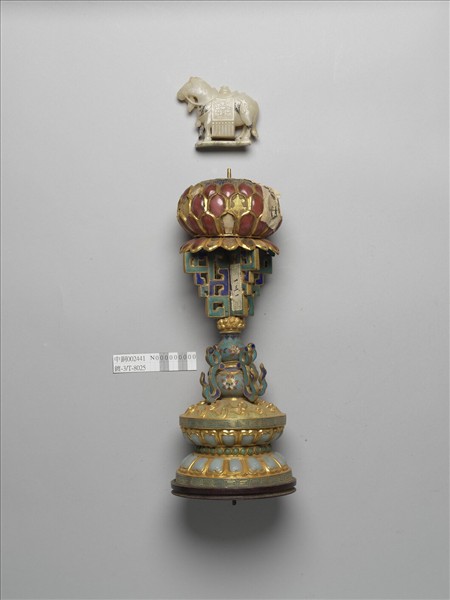 銅鍍金嵌玉七政寶（寶馬）