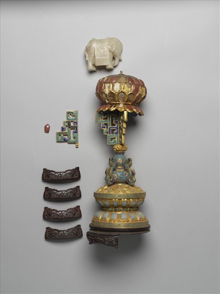 銅鍍金嵌玉七政寶（寶象）