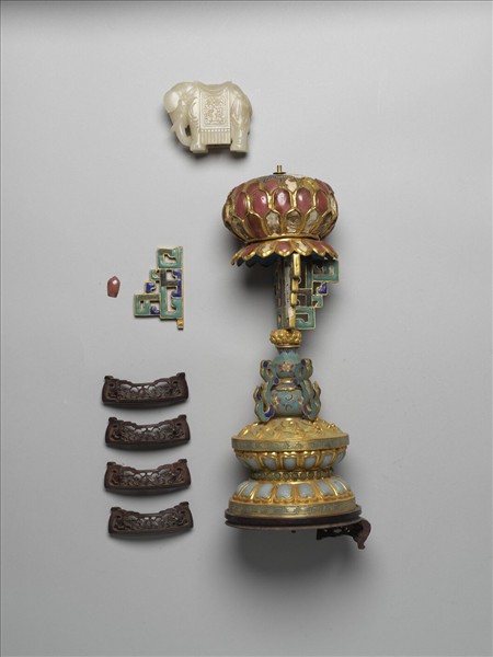 銅鍍金嵌玉七政寶（寶象）