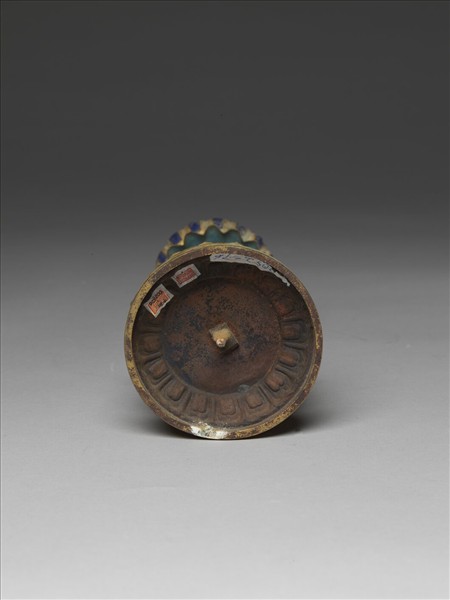 銅鍍金嵌玉及填料八寶