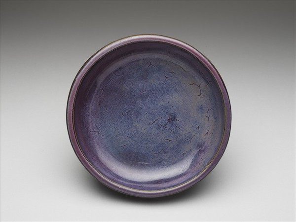 鈞窯 天藍葡萄紫鼓釘洗