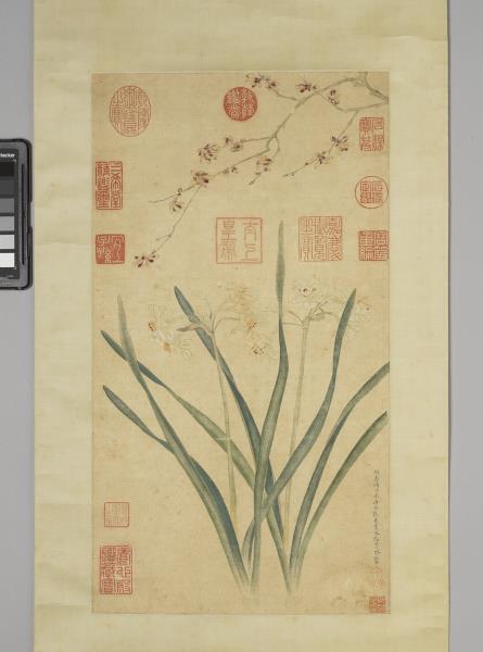 水仙臘梅寫生 軸