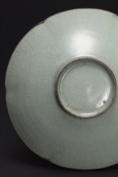 官窯 青瓷葵口碗