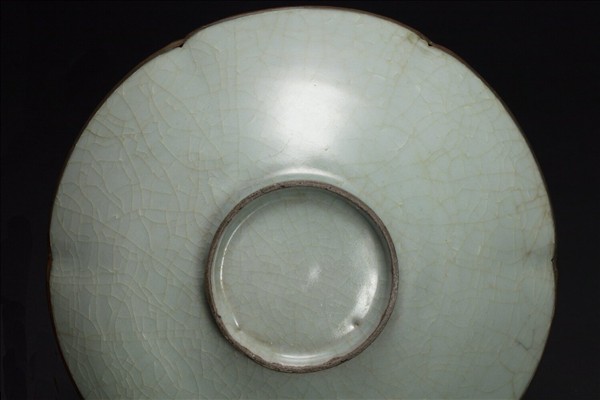 官窯 青瓷葵口碗