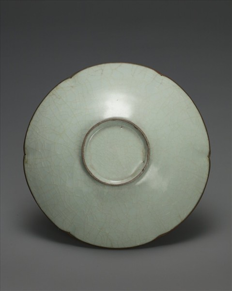 官窯 青瓷葵口碗