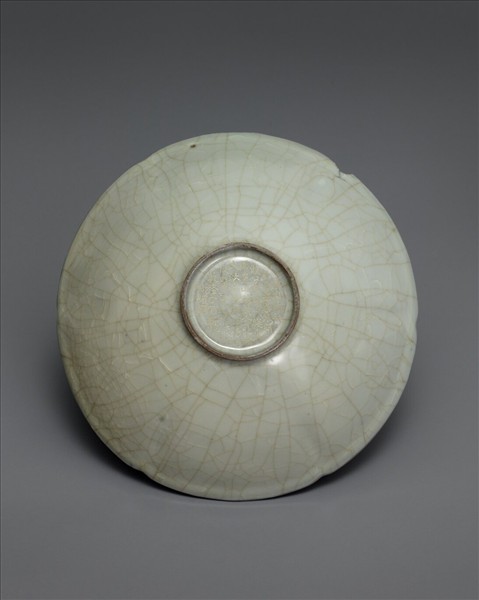 官窯 青瓷葵口碗