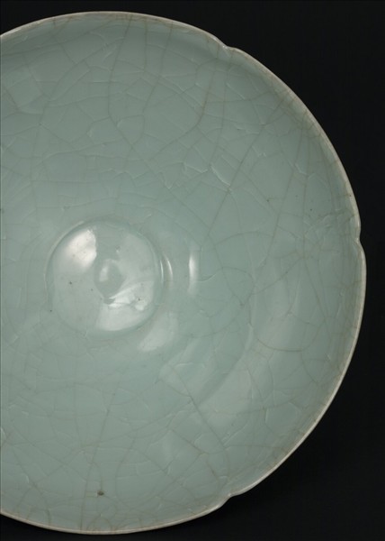 官窯 青瓷葵口碗