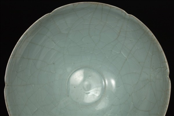 官窯 青瓷葵口碗