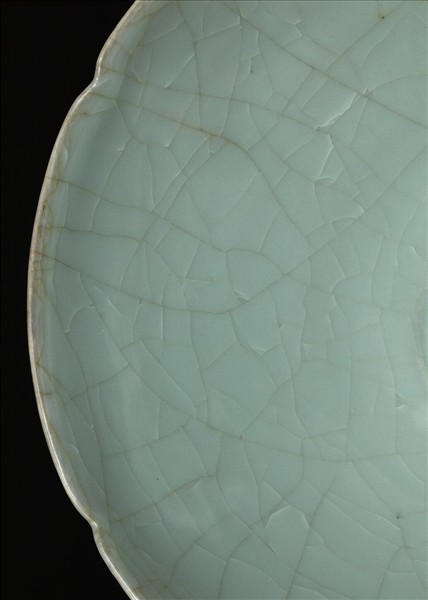 官窯 青瓷葵口碗