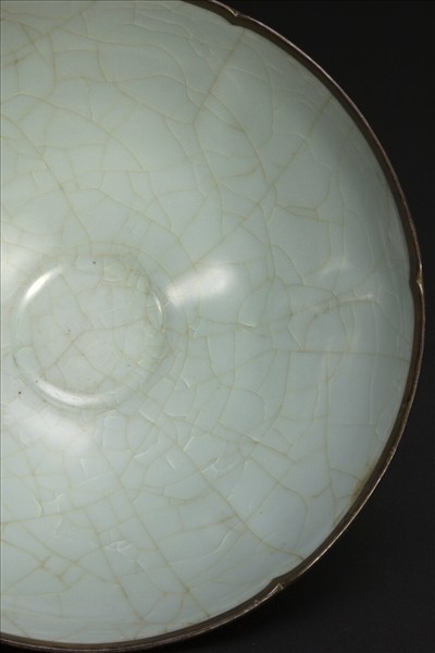 官窯 青瓷葵口碗