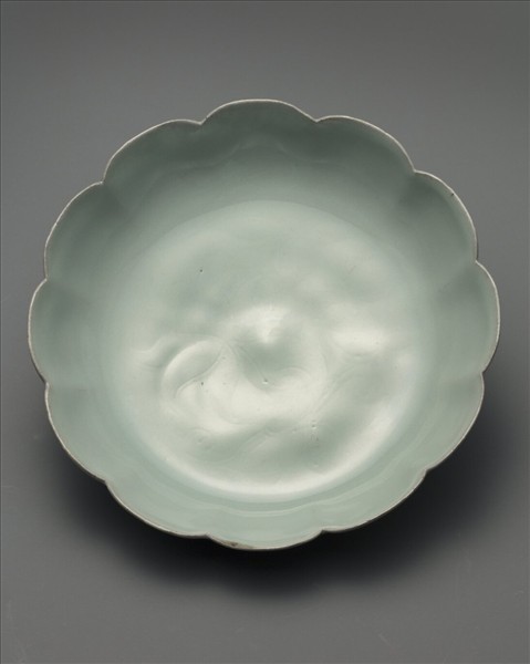 官窯 青瓷花式洗