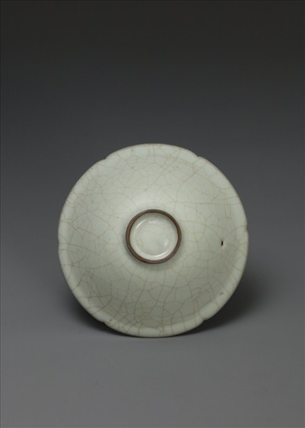 官窯 青瓷葵口碗