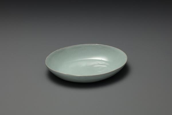 汝窯 青瓷橢圓小洗