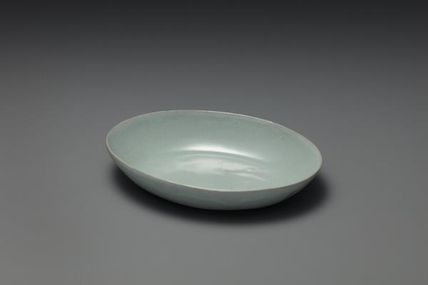 汝窯 青瓷橢圓小洗