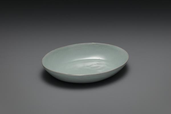 汝窯 青瓷橢圓小洗