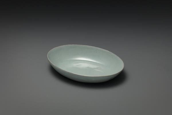 汝窯 青瓷橢圓小洗
