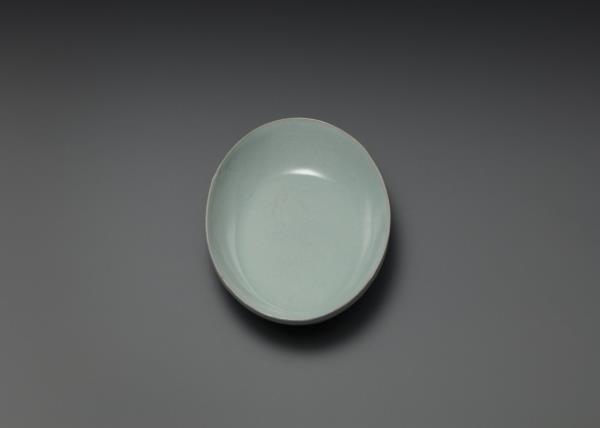 汝窯 青瓷橢圓小洗