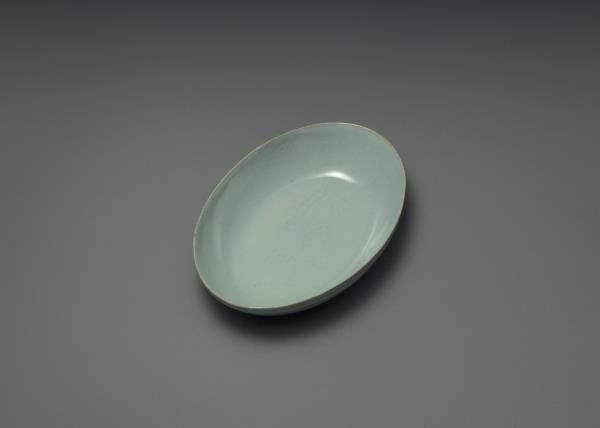 汝窯 青瓷橢圓小洗