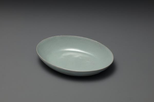 汝窯 青瓷橢圓小洗