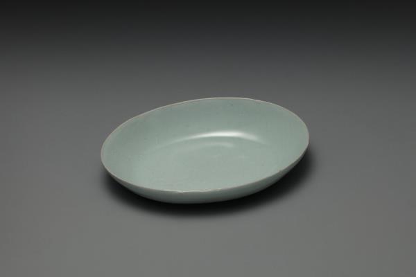 汝窯 青瓷橢圓小洗