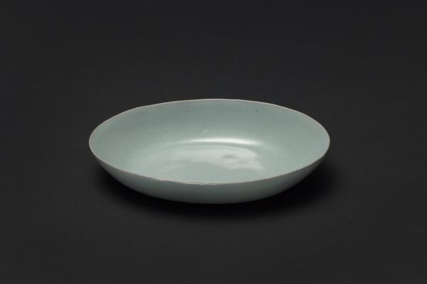 汝窯 青瓷橢圓小洗