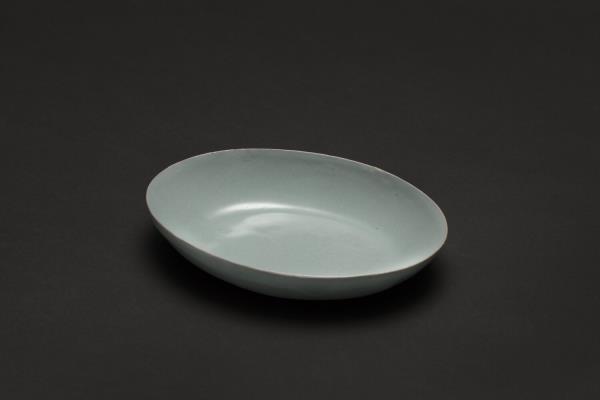 汝窯 青瓷橢圓小洗