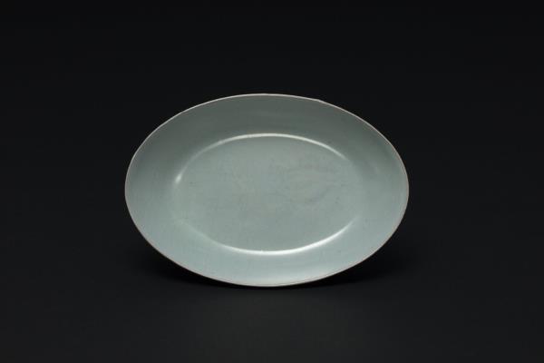 汝窯 青瓷橢圓小洗