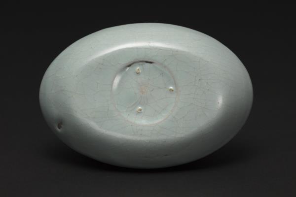 汝窯 青瓷橢圓小洗