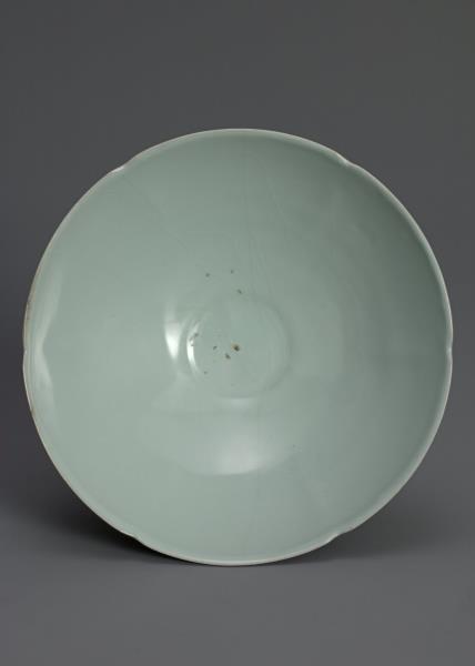 官窯 青瓷葵口碗