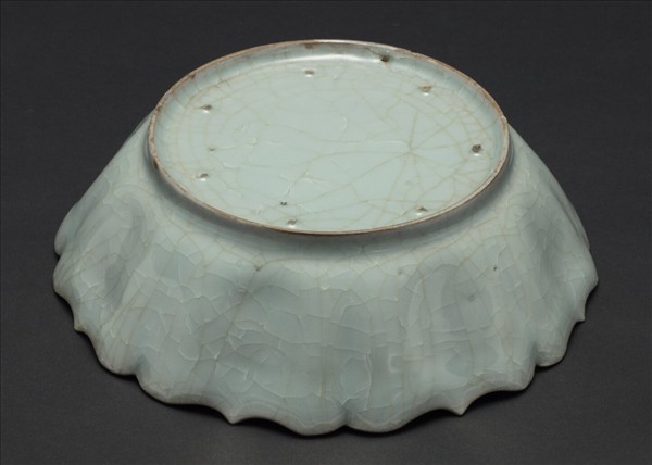 官窯 青瓷菱花式洗