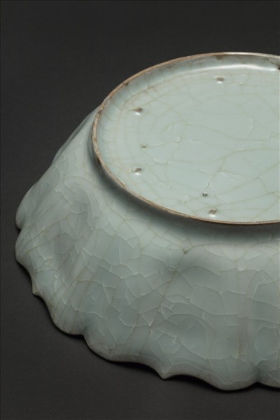 官窯 青瓷菱花式洗