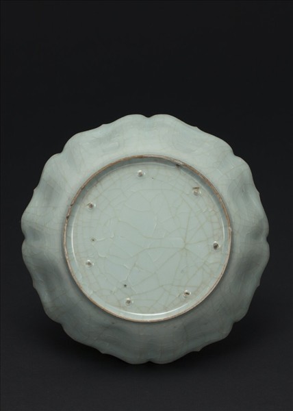 官窯 青瓷菱花式洗