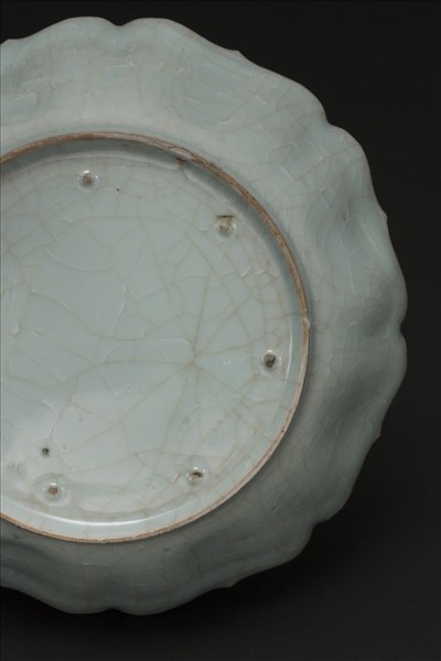 官窯 青瓷菱花式洗